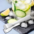 thumbnail image 4 of Pinzas de hielo de acero inoxidable para mini pinzas para barbacoa – Pinzas metálicas para postres y pan, agarrador de cubitos de hielo, servidor de lonchas de limón, herramienta para fiesta de cocina, 4 of 9