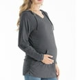 thumbnail image 6 of Bearsland Female Long Sleeve Maternity Hoodie Shirt Casual Top Pregnacy Sweatshirt, 6 of 6