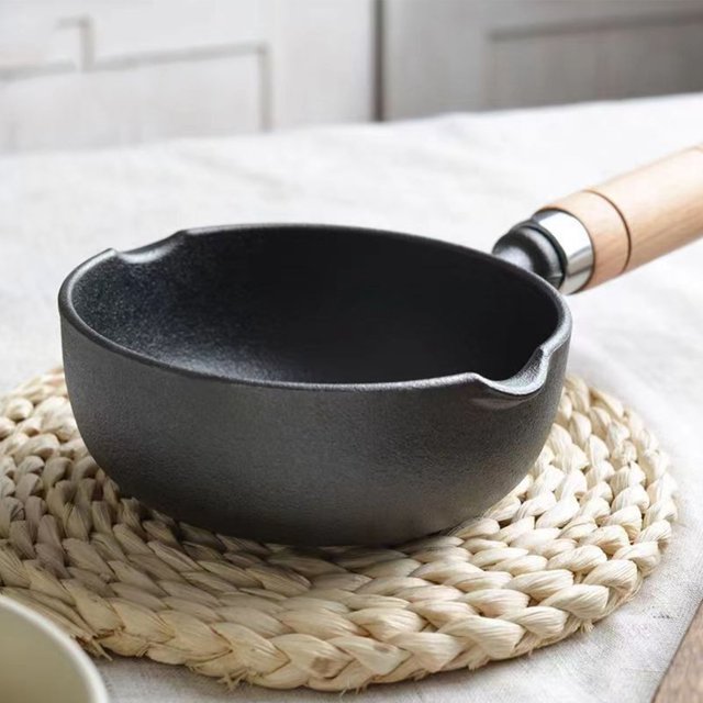 Cast Iron Pot, Multifunctional Non Stick Cast Iron Skillets with Lids and Handle Grips, Pre Seasoned Frying Pan, Use Indoor and Outdoor, Grill, Stovetop, Fire, Camping, Kitchen