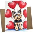 thumbnail image 1 of Tarjeta de Felicitación Whitman and Daughter Yorkie 5x7" San Valentín, 1 of 4