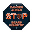 thumbnail image 1 of Chicago Bears Plastic Stop Sign, 1 of 1