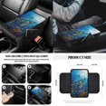 thumbnail image 6 of Renewold Gothic Sea Turtle Blue 14 PCS Car Seat Cover Set, with Steering Wheel Seat Belt Rear View Mirror Handbrake Cover Set Waste Bin Center Console Pad Coasters Auto Decoration, 6 of 7