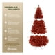 thumbnail image 3 of Árbol de Navidad Plegable Pino Navideño Frondoso, Cedro del Himalaya Esquimal (Rojo, 1.80 m), 3 of 7