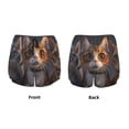 thumbnail image 3 of Honeii Wide Eyed Cartoon Cats Print a Double-Layered Women's Running Short, Ideal for Gym, Tennis, and Various Activities, Complete with a Practical Pocket-Small, 3 of 7