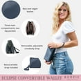 thumbnail image 3 of Kedzie Eclipse Convertible Wallet Crossbody Bag in Vegan Leather, Navy (Women's), 3 of 8
