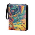 thumbnail image 2 of 400 Pockets Trading Cards Album,Card Binder 4-Pocket, Cards Collector Album Holder Fits 400 cards with 50 removable sheets Psychedelic Tower, 2 of 6