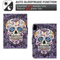 thumbnail image 2 of Dteck for 2022 iPad 10th Generation 10.9 inch Case, Cute Pattern Slim Smart Cover Auto Wake Sleep Magnetic Folio Flip Stand Case for iPad 10th Gen 2022,Skull, 2 of 7