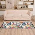 thumbnail image 2 of Yayeee Runner Rug for Bedroom 2'x6' Machine Washable Hallway Non Slip Mat, Red Japanese Floral Pattern, 2 of 8