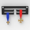 thumbnail image 3 of Milaget Medal Holder Display Coat Hanger Rack Frame Shelf Acrylic - Black, 3 of 9