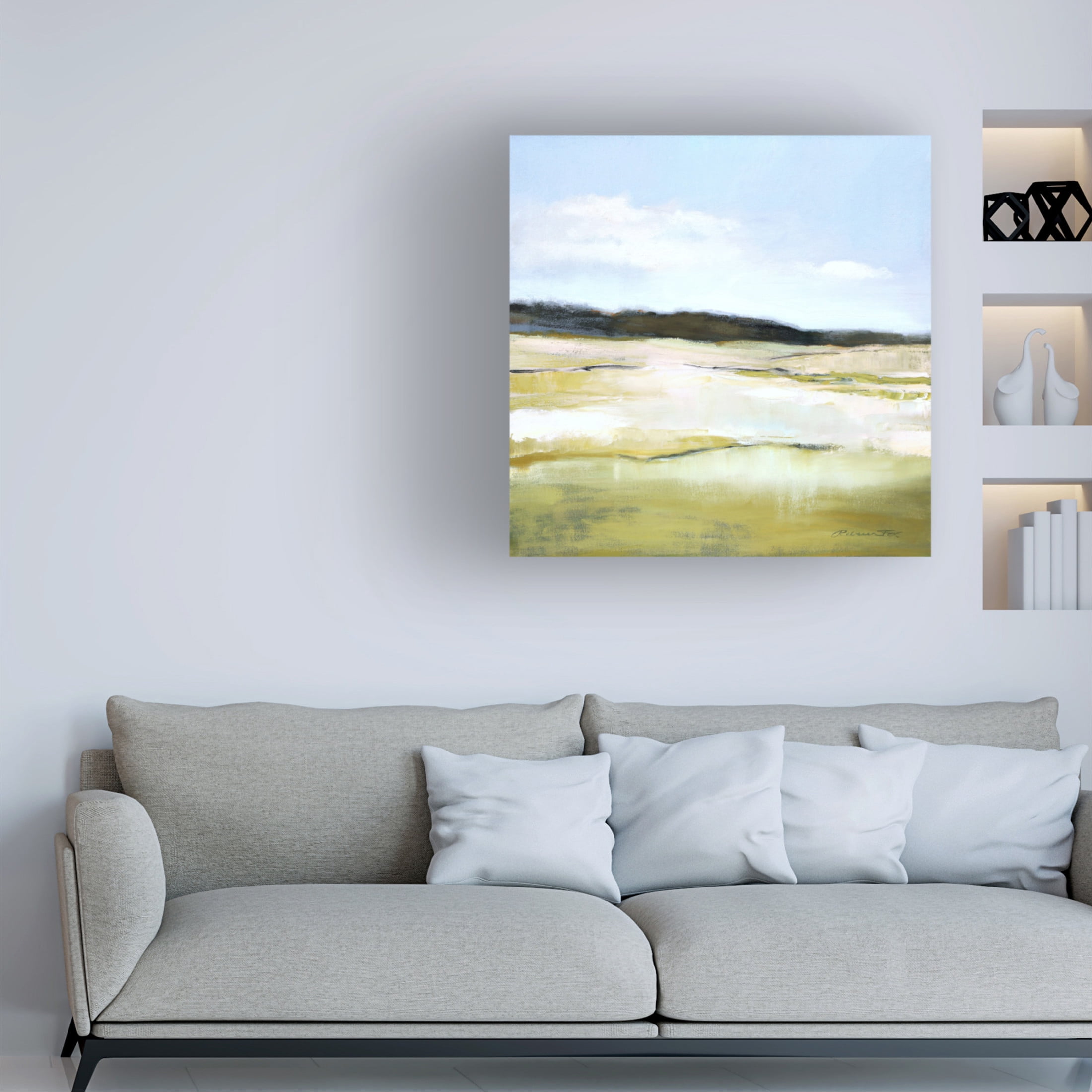 Canvas Wall Art - Rebecca Fox 'Hillside' Wall Art for Living Room, Bedroom, or Office Décor by Trademark Fine Art - 24 x 24 Inches