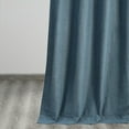 thumbnail image 5 of Ovation Blue Thermal Cross Linen Weave Blackout Grommet Curtain (1 Panel), Ovation Blue, 50W X 120L, 5 of 6