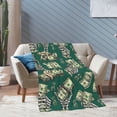 thumbnail image 4 of XMXT Flannel Warm Throw Blanket, Skeleton Hand Banknote Bedroom Decor Blankets for Bed Couch Living Room, 50 x 70 inches, 4 of 9
