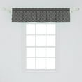 thumbnail image 2 of Ambesonne Circles Window Valance, Romantic Knotted Form, 54" X 12", Black and White, 2 of 3