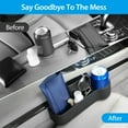 thumbnail image 5 of 2 Pack Car Seat Gap Filler, Multifunctional Car Seat Organizer with Cup Holder, Car Console Side Organizer for Cellphones, Wallets, Keys, Coin, Cards, Sunglasses, Passenger Side & Driver Side, Black, 5 of 7