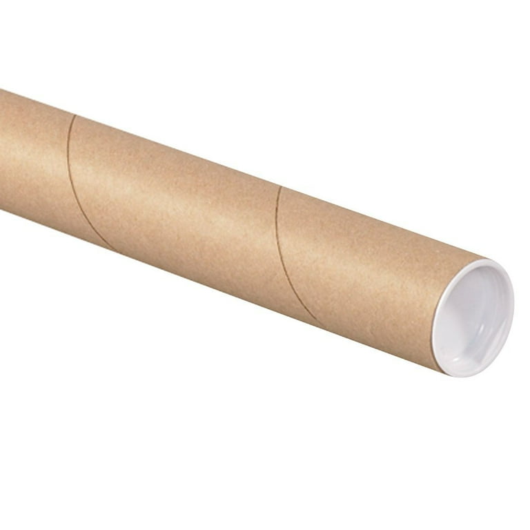 The Art Wall P2024K-6 Kraft Mailing Tubes with Caps, 2-Inch by 24-Inch,  Pack of 6 : : Arts & Crafts