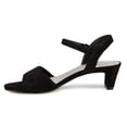 thumbnail image 4 of Ros Hommerson Lydia Women Adjustable Buckle Strap Sandal In Black Suede, 4 of 7