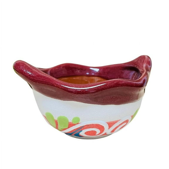 Set of 4 Extra Small Cazuelita Clay Bowl - Guelaguetza Designs - Salsa Bowl Set - Handmade Mexican Bowls