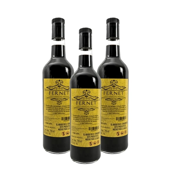 Pack De 3 Licor Wind 4 Fernet 750Ml