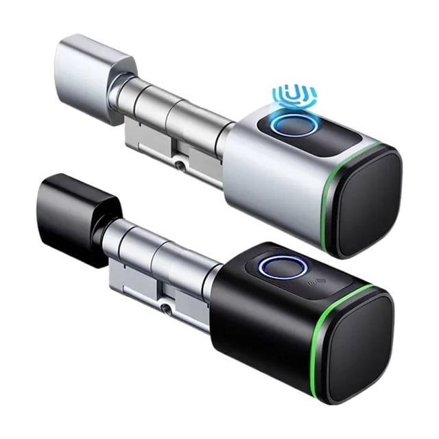 Door Lock, Tuya BLE TT Lock Smart Electronic Door Lock With DIY Cylinder Core Finrprint APP Keys IC Card Unlock For Home Hotel ,Easy to Install