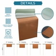 thumbnail image 6 of Sage Green Orange Ombre Table Runner 36 Inches, Abstract Modern Art Aesthetics Bed Runner Dresser Scarves Tabletop for Indoor Outdoor Parties/Ceremony/Banquet, 13"x 36", 6 of 9
