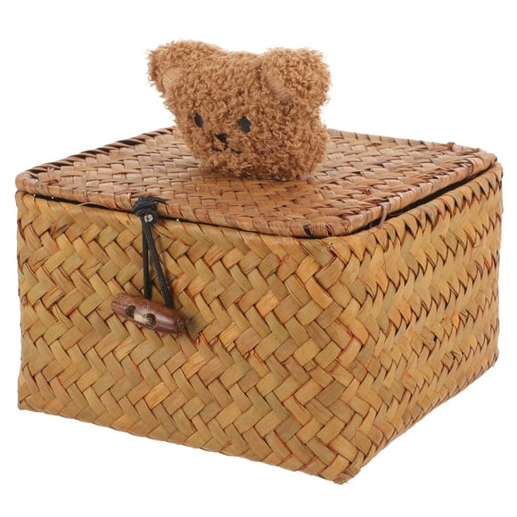 Seagrass Basket Weaved Basket Storage Shelf Basket Toilet Paper Storage Basket