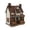 2 Chimney*S, variant on 2026 New Double Chimney LED Fall Farmhouse Cottage, 5.9" Hand-Painted Resin Harvest Pumpkin Village House, Rustic Autumn Thanksgiving Home Decor