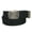 Black, variant on CTM Cotton 1.5 Inch Belt with Vintage Clamp Slide Buckle (Women)