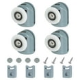 thumbnail image 1 of Uxcell Rouleaux de Porte de Douche, Roues de Chemin de Porte de Douche Simples Guides de Poulies Roues Supérieures en Plastique 4, 1 of 6