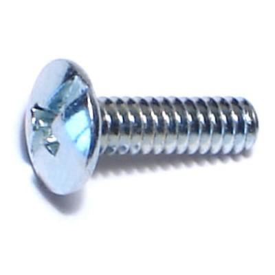 

#6-32 x 1/2 Zinc Plated Steel Coarse Thread Combo Truss Head Machine Screws MSTS-104