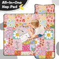 thumbnail image 4 of Pioneer Flower Floral Print Pattern Teens Toddler Nap Mat with Pillow, Sleeping Mat Bag for Preschool Daycare 50"x20", 4 of 6