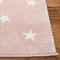 thumbnail image 4 of SAFAVIEH Carousel Kids Moon in the Stars Runner Rug, Pink/Gray, 2' x 8', 4 of 12