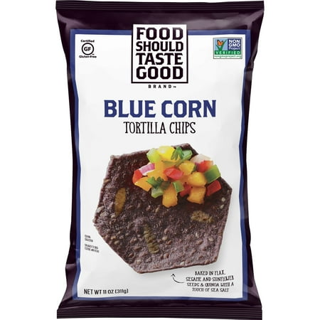 Food Should Taste Good Blue Corn Tortilla Chips
