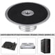 thumbnail image 1 of Nuevo Black Record Weight Clamp Lp Vinyl Turntables Metal Disc Stabilizer -Silver Inevent EL007631-00, 1 of 3