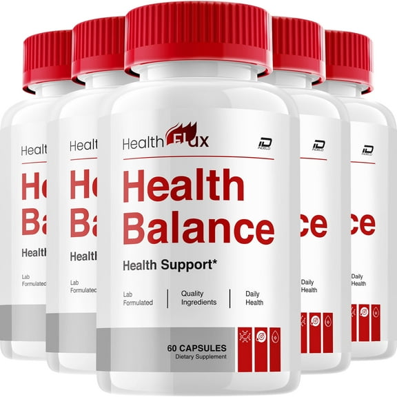 Health Flux Capsules – HealthFlux All Natural Glycogen Support, 5 Pack, 300 Capsules