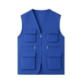 thumbnail image 5 of ATOGUTA Cargo Vest Kids Unisex Zip Up Sleeveless Hiking Jacket Lightweight Outerwear with Multi-pocket Size 5T-13, 5 of 6