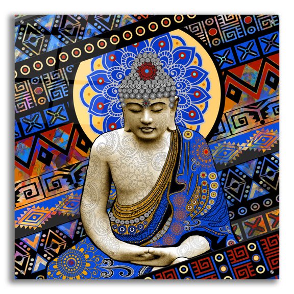 Epic Art 'Rhythm of My Mind' by Fusion Idol Arts, Acrylic Glass Wall Art, 36"x36"