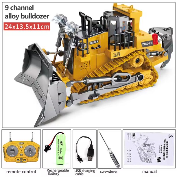 Excavadora de Control remoto para niños, excavadora, camión de basura, juguetes de coche Rc, ingeniería eléctrica, modelo de vehículo de alta tecnología de 2,4g, juguetes para niños, regalos