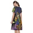 thumbnail image 7 of Lsque Scooby-Doo Print Women's Casual Dress T-Shirt Summer Short Sleeve Scoop Neck Swing Dresses, 7 of 7