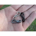 thumbnail image 4 of 10 piezas Mini hebilla de resorte mochila hebilla llavero, accesorios de llave de Metal negro plata JFHHH pequeña, 4 of 5