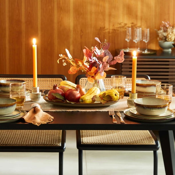 Better Homes & Gardens 20 Pieces Arlo Gold Flatware Set with Matte