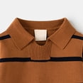 thumbnail image 4 of Enyan Boys Shirt for Fall Winter Size 1-6T Toddler Boy Clothes Long Sleeve Striped Tee Top(18-24 Months), 4 of 7
