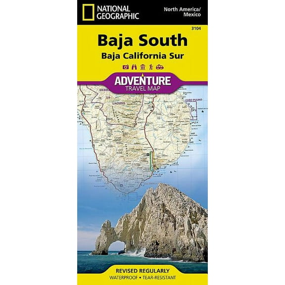 Adventure Map: Baja South: Baja California Sur [mexico] - Folded Map