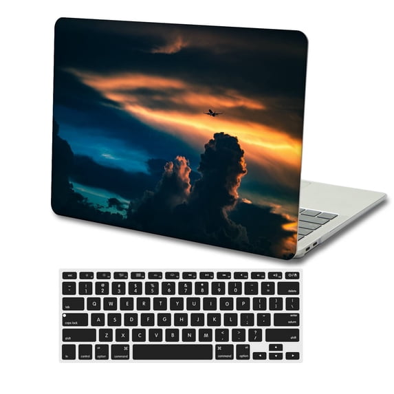 KSK KAISHEK Protective Case Hard Cover for MacBook Pro 14" with XDR Display Type C + Black Keyboard Cover Model: M2 A2779 A2442 M1 (Sky Series 1108)