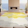 thumbnail image 2 of Design&I 8'x10' Washable Area Rug Abstract Modern Cloud With Minimalist Interlocking Brushstroke Accents for Dining Room, Large Office, Lounge, Snag-Free, 2 of 7