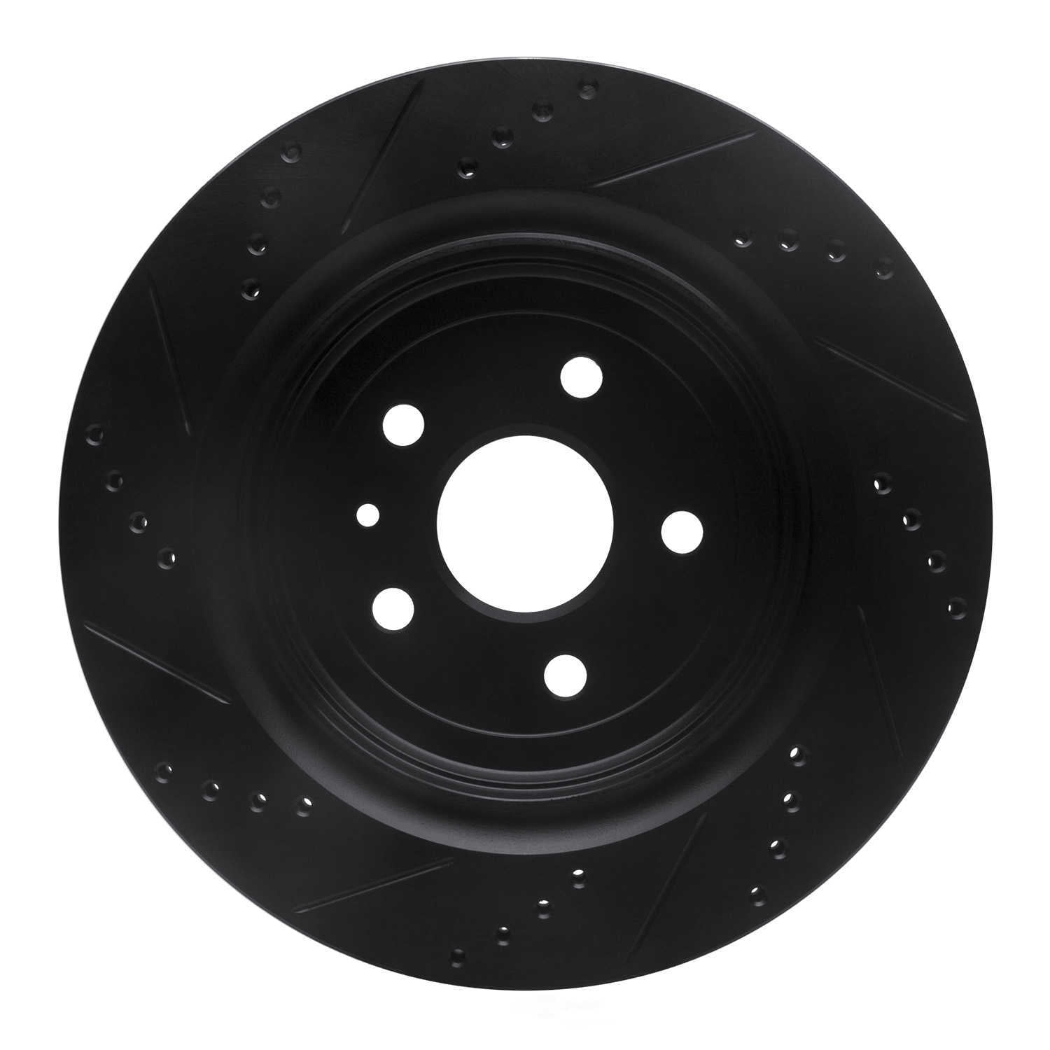 Dynamic Friction Company 633-47074R DFC Brake Rotor - Drilled And Slotted - Black