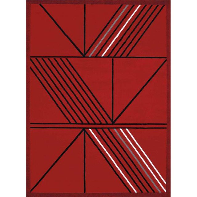 United Weavers 950 11130 24 Tapis d'Accent Macchiato Café 1 Pi. 10 Po. x 3 Pi., Rouge
