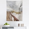 thumbnail image 1 of Beach Tapestry, Footpath Through Sand Tropic Gulf Island National Seashore Florida Plants Landscape, Fabric Wall Hanging Decor for Bedroom Living Room Dorm, 5 Sizes, Grey Cream, by Ambesonne, 1 of 1