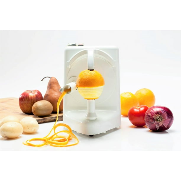 Orange Peeler Pro Electric Fruit and Vegetable Peeler White Walmart