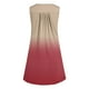 thumbnail image 5 of Vestido sin Mangas para las Mujeres Gradiente Impreso Botón Suéter Cuello Redondo Vestido, Vestido de Fiesta de Poliéster para Diario, Caso de Exposición Y Primavera Verano, 5 of 7