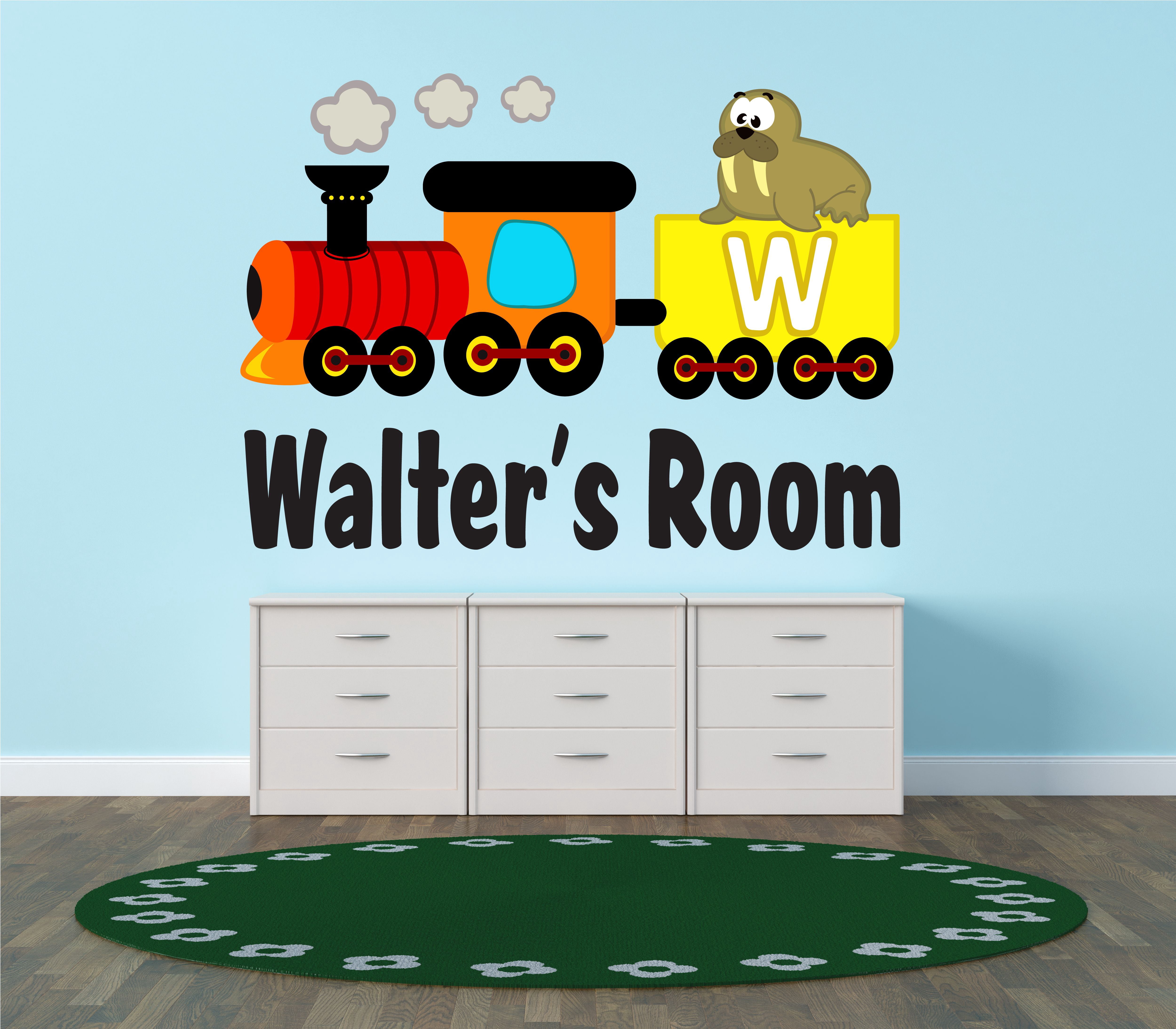 ALPHABET - Multicolored Home Vinyl Art Letter W Alphabet Educational ...